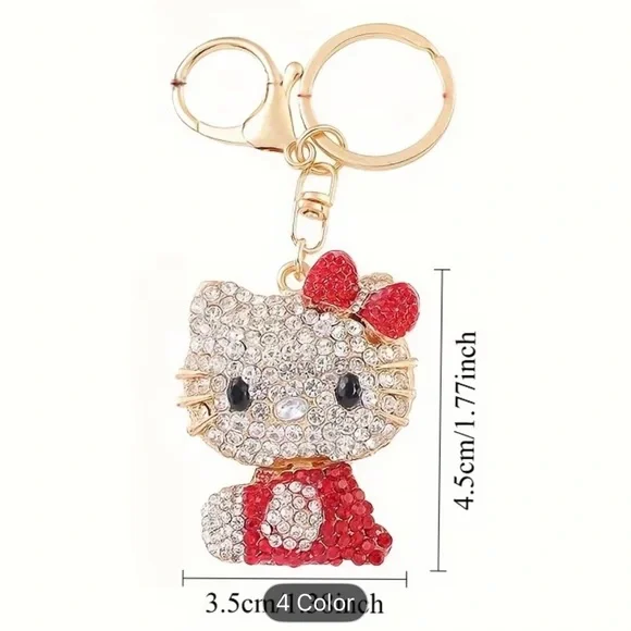Hello Kitty Rhinestone Keychain - Picture 10 of 10